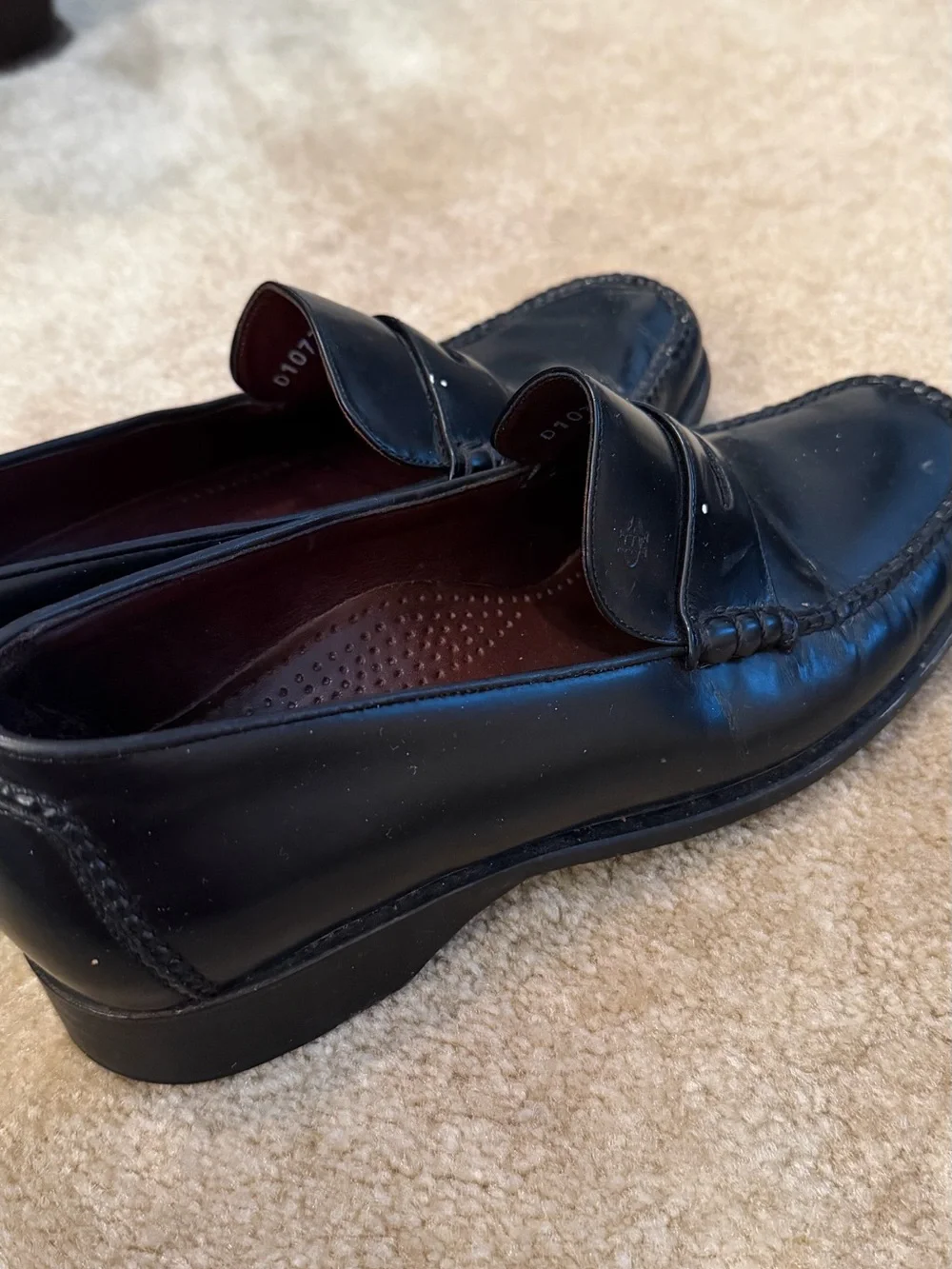 Cole Haan Black Leather Women’s Penny Loafers